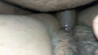 Chubby Wife With Hairy Pussy Enjoys Open-Leg Sex