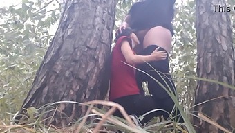 Outdoor Sex In The Rain: Lesbian Girls Enjoy A Steamy Encounter