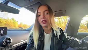 Exclusive Blonde Babe In A Public Blowjob Scene!