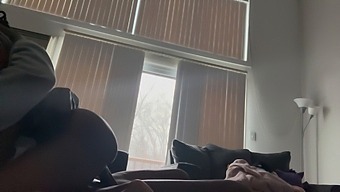 Amateur Couple Enjoys Intimacy On The Couch