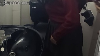 Secretly Filmed College Student In The Bathroom: A True Story