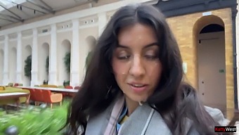 Intense Public Encounter With A Pornstar: Face-Fucking And Cumming In A Shopping Mall